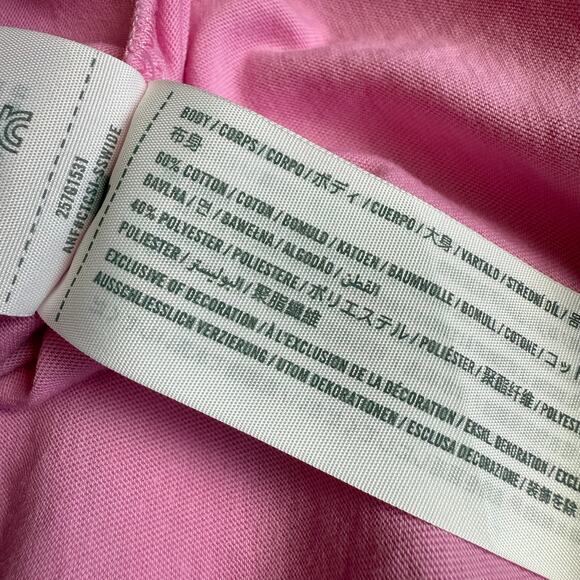 Abercrombie Kids Oversized AC/DC Pink Graphic Tee 9/10 - Picture 6 of 7